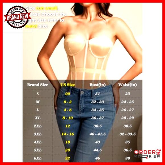 Sheer Mesh Overbust Corset Sexy Strapless Lace Up Satin Shapewear Top - Picture 6 of 7